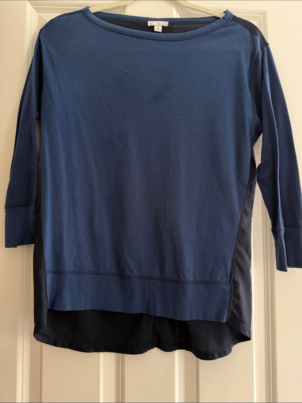 GAP Navy Blue Layered-Back Long Sleeve Tee
